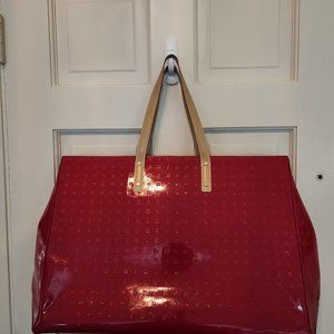 Red Patent Leather Arcadia Tote